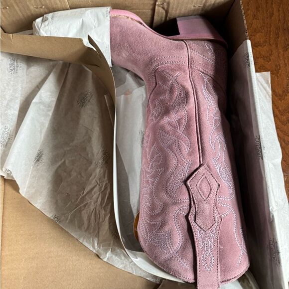 NWT Corral Women's Embroidered Western Boots - Snip Toe Pink Size 7 - Picture 11 of 11